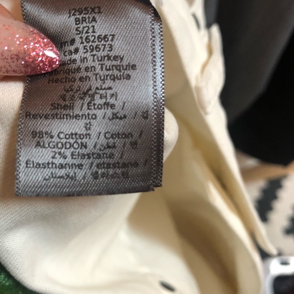 Like new John Varvatos china white cream jeans straight to taper size 32 reg - Picture 9 of 9